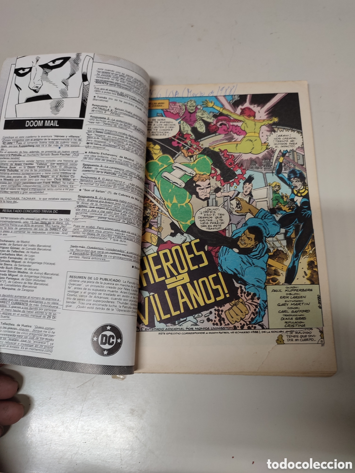 C&oacute;mics: Comic la patrulla condenada, ediciones Zinco, n&uacute;mero 6. - Foto 5