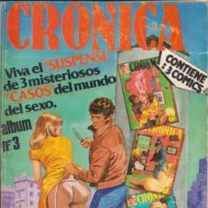 Cómics: CÓMIC TOMO RETAPADO ” CRÓNICA NEGRA ” Nº 3 (NºS 7, 8 Y 9 ) (ADULTOS) ED. SUOMI 1988