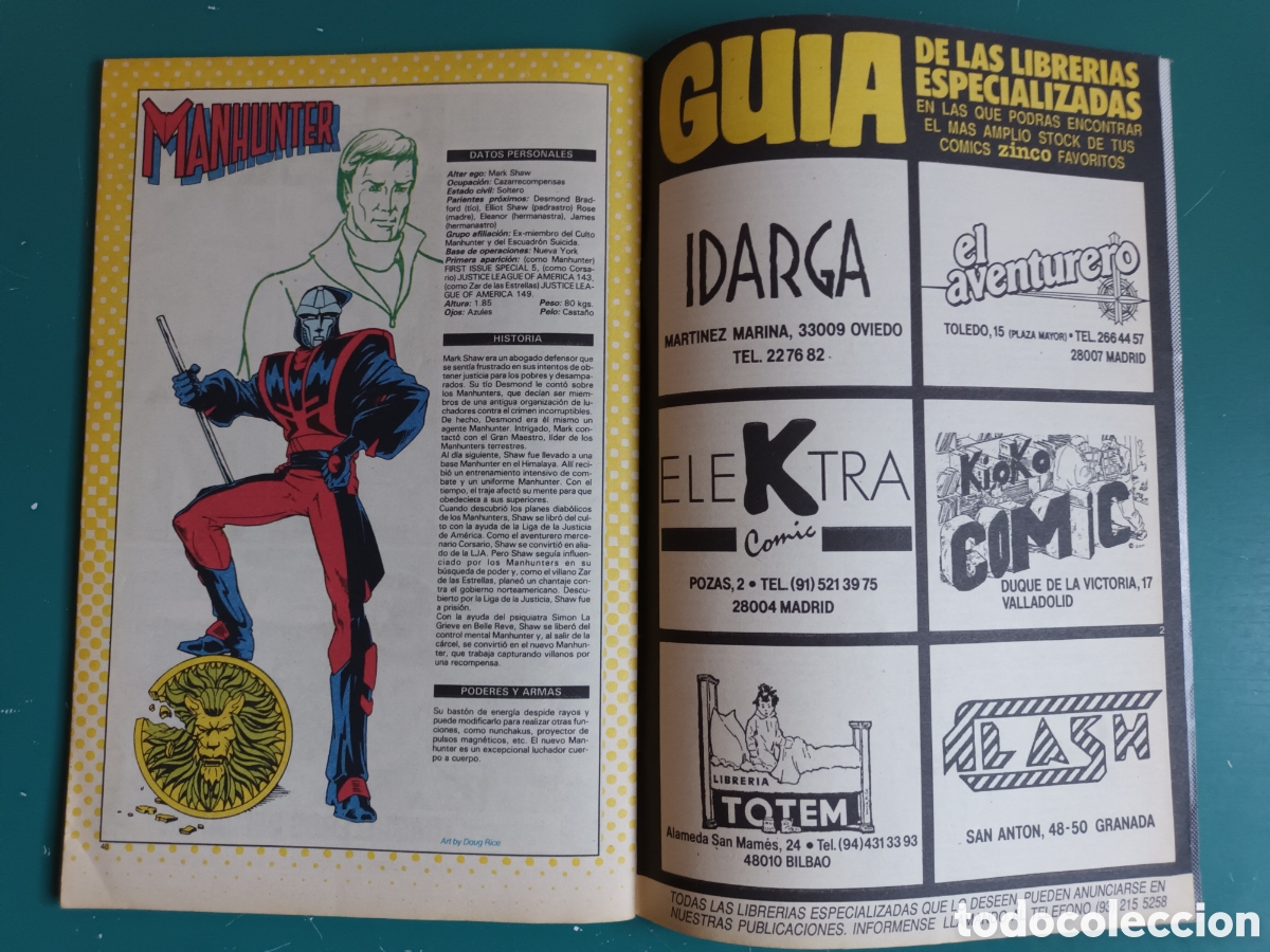 C&oacute;mics: Manhunter N&deg; 5 ZINCO - DC COMICS 1989 - Foto 9