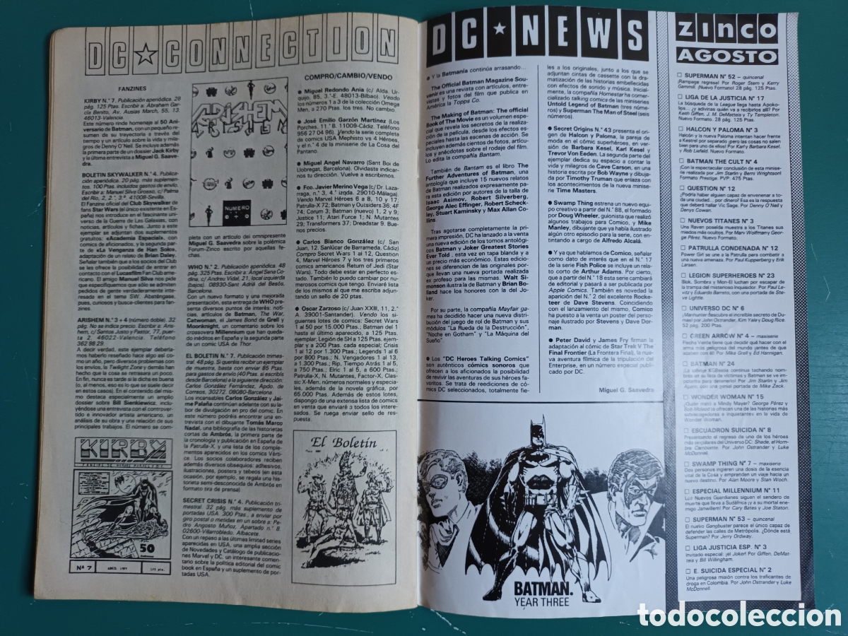 C&oacute;mics: Halc&oacute;n y Paloma N&deg; 3 ZINCO - DC COMICS 1989 - Foto 6