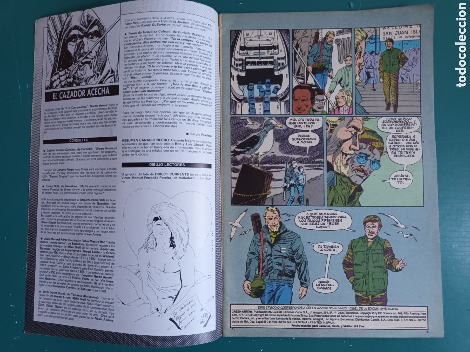 C&oacute;mics: Green Arrow Flecha Verde N&deg; 4 ZINCO - DC COMICS 1990 - Foto 2