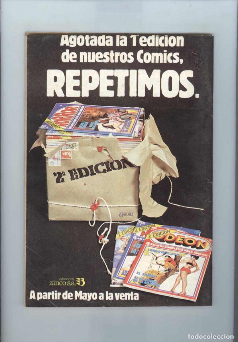 C&oacute;mics: Zinco. Odeon. 22. Para adultos. - Foto 2