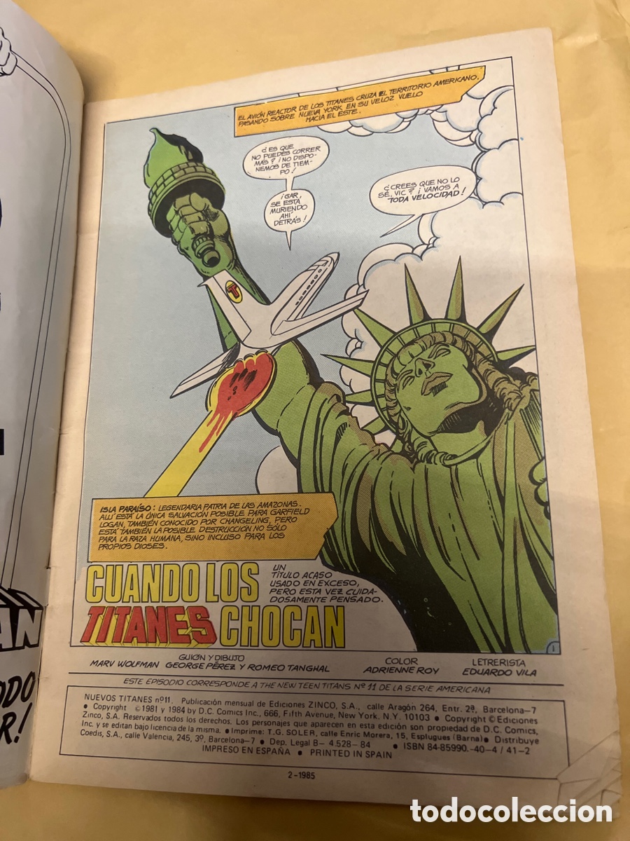 C&oacute;mics: T2/A1/60.COMIC NUEVOS TITANES NUM 11 - Foto 2