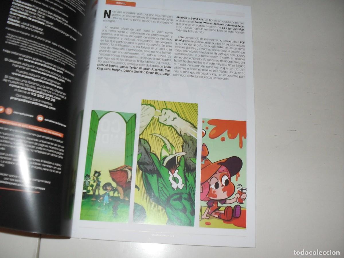 C&oacute;mics: ECC COMICS N&ordm; 50,CON LA LIGA JURASICA 4.ECC,A&Ntilde;O 2018.IMPECABLE. - Foto 2