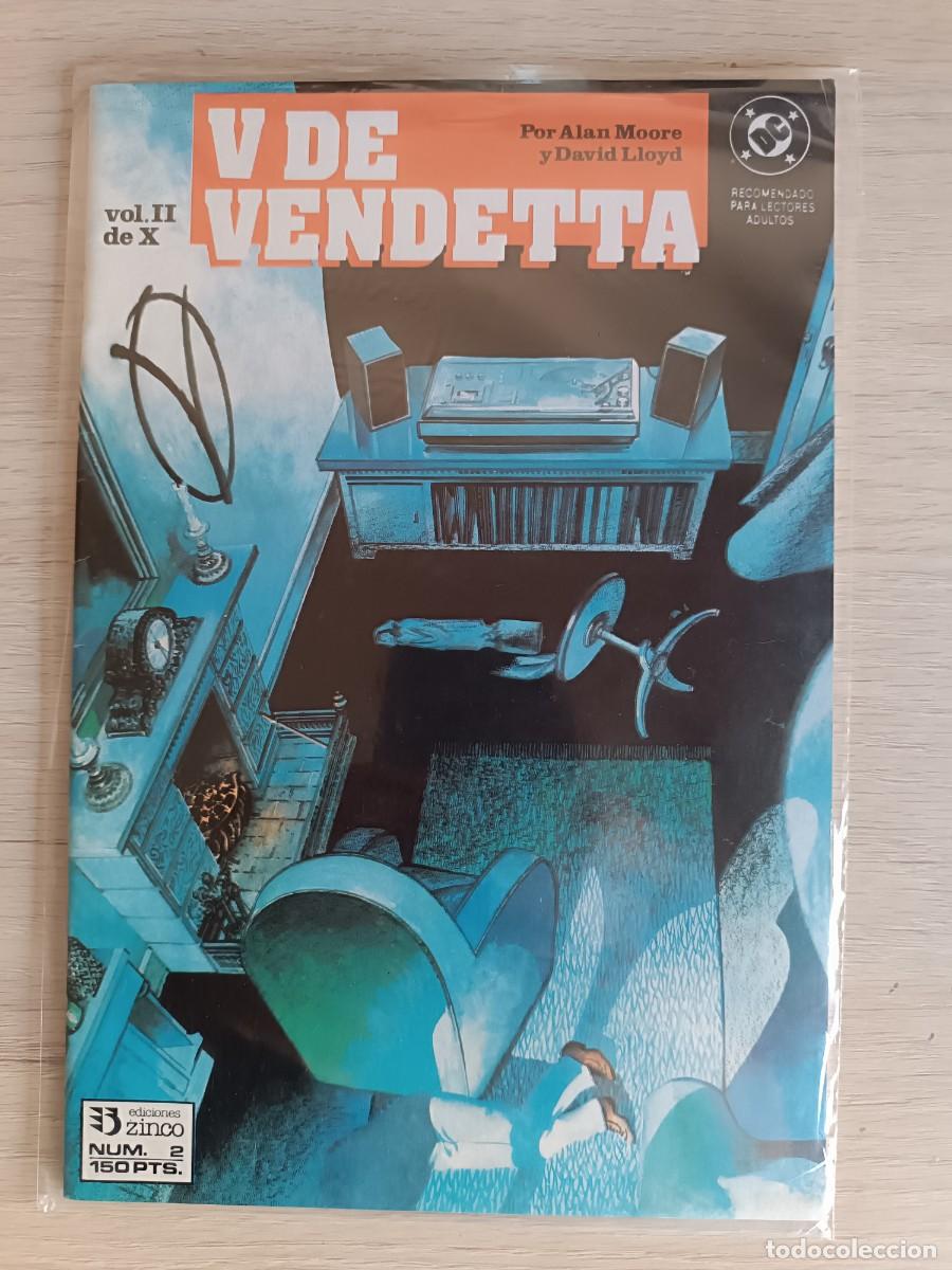 C&oacute;mics: V DE VENDETA NUM 2, VOL. II DE X, ALAN MOORE Y DAVID LLOYD DC/ ZINCO - Foto 1