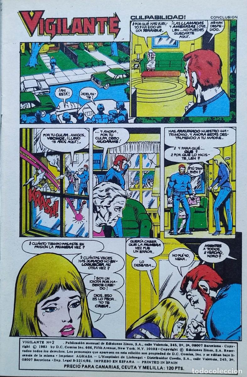 C&oacute;mics: VIGILANTE N&ordm; 2 - 1986 DC. EDICIONES ZINCO. - Foto 4