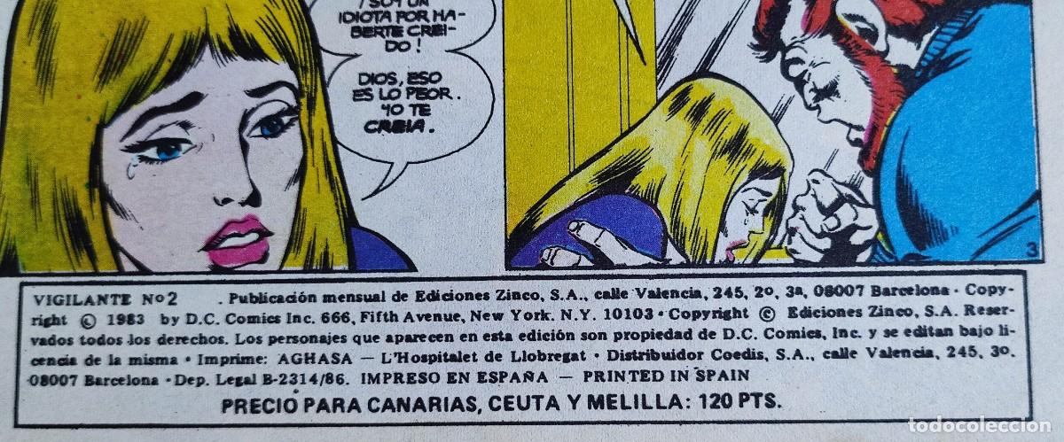 C&oacute;mics: VIGILANTE N&ordm; 2 - 1986 DC. EDICIONES ZINCO. - Foto 7