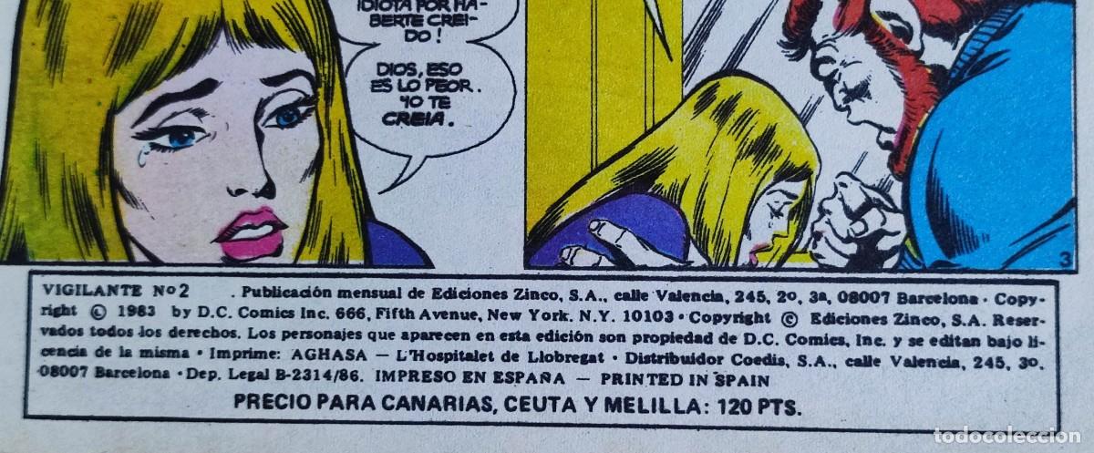 C&oacute;mics: VIGILANTE N&ordm; 2 Y 5 - 1986 DC. EDICIONES ZINCO. - Foto 9