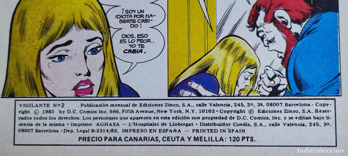 C&oacute;mics: VIGILANTE N&ordm; 2 4 Y 5 - 1986 DC. EDICIONES ZINCO. - Foto 10