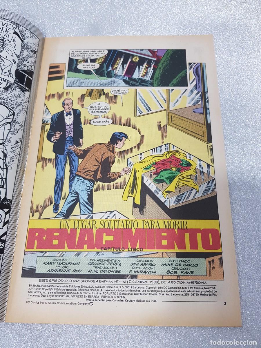 C&oacute;mics: COMIC GRAPA DC BATMAN EDICIONES ZINCO NUM.41 - Foto 2