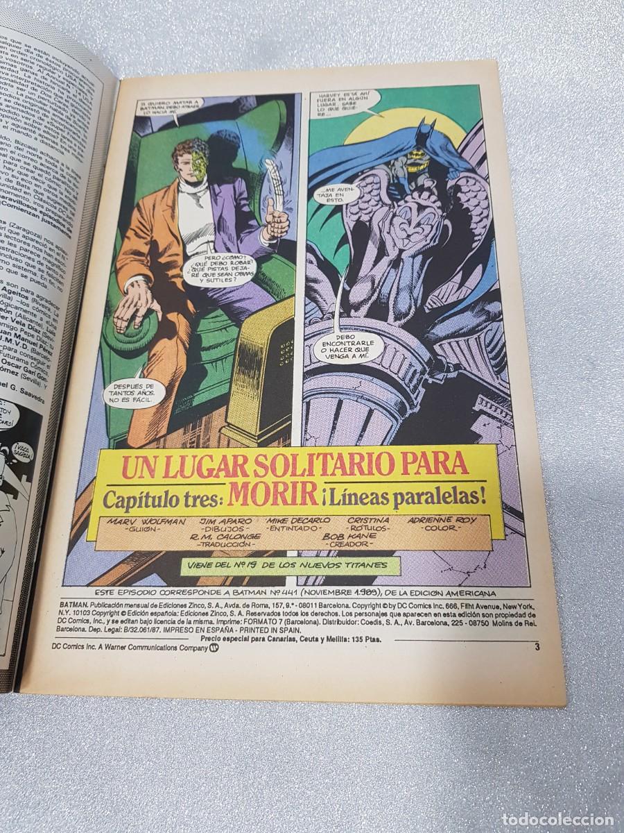C&oacute;mics: COMIC GRAPA DC BATMAN EDICIONES ZINCO NUM.40 - Foto 2