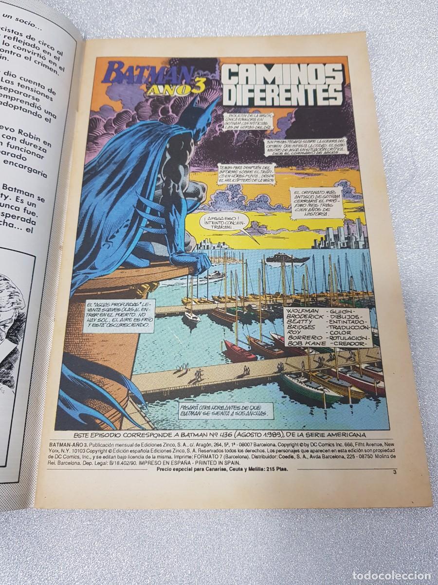 C&oacute;mics: DC BATMAN A&Ntilde;O 3 EDICIONES ZINCO NUM 1 - Foto 2