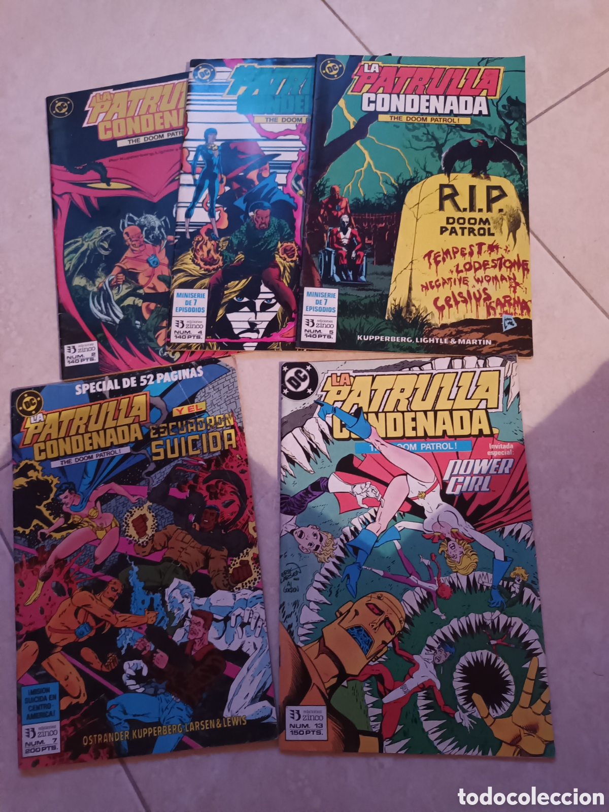C&oacute;mics: Lote 5 numeros Patrulla Condenada DC Zinco - Foto 1