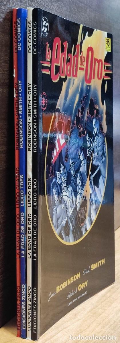 C&oacute;mics: LA EDAD DE ORO COLECCI&Oacute;N COMPLETA 4 TOMOS - EDITORIAL ZINCO. - Foto 3