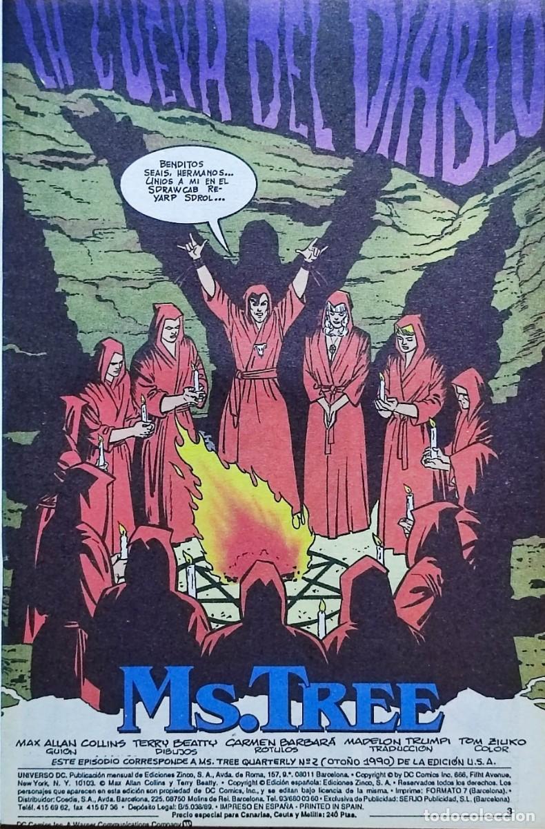 C&oacute;mics: MS. TREE / UNIVERSO DC N&ordm; 24 Y 32 COMPLETA - EDICIONES ZINCO 1991. - Foto 4