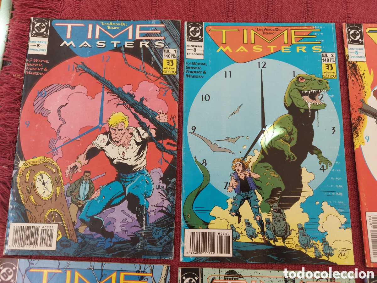 C&oacute;mics: TIME MASTERS LOS AMOS DEL TIEMPO, SERIE DE 8 COMICS, COMPLETA, EDICIONES ZINCO - Foto 3