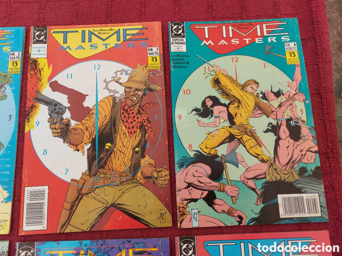 C&oacute;mics: TIME MASTERS LOS AMOS DEL TIEMPO, SERIE DE 8 COMICS, COMPLETA, EDICIONES ZINCO - Foto 4