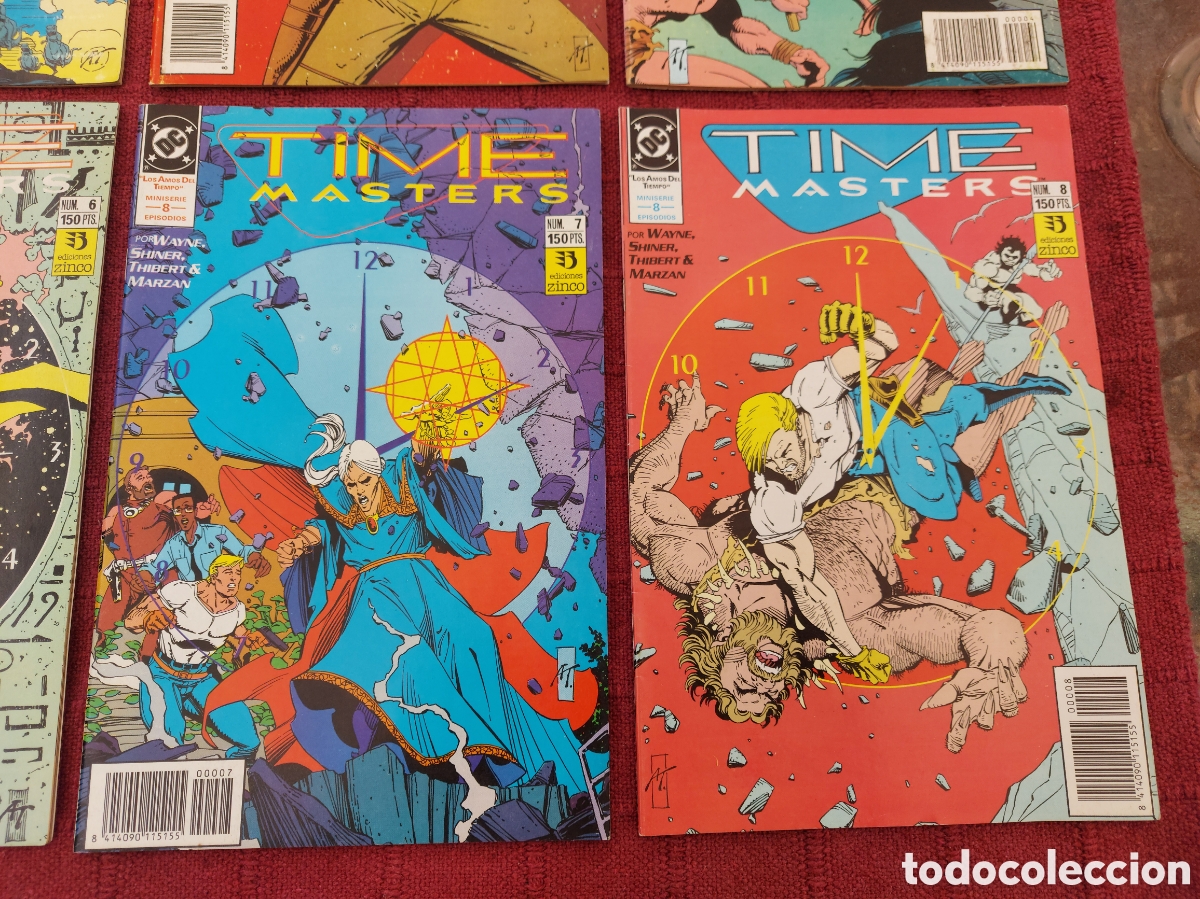 C&oacute;mics: TIME MASTERS LOS AMOS DEL TIEMPO, SERIE DE 8 COMICS, COMPLETA, EDICIONES ZINCO - Foto 6