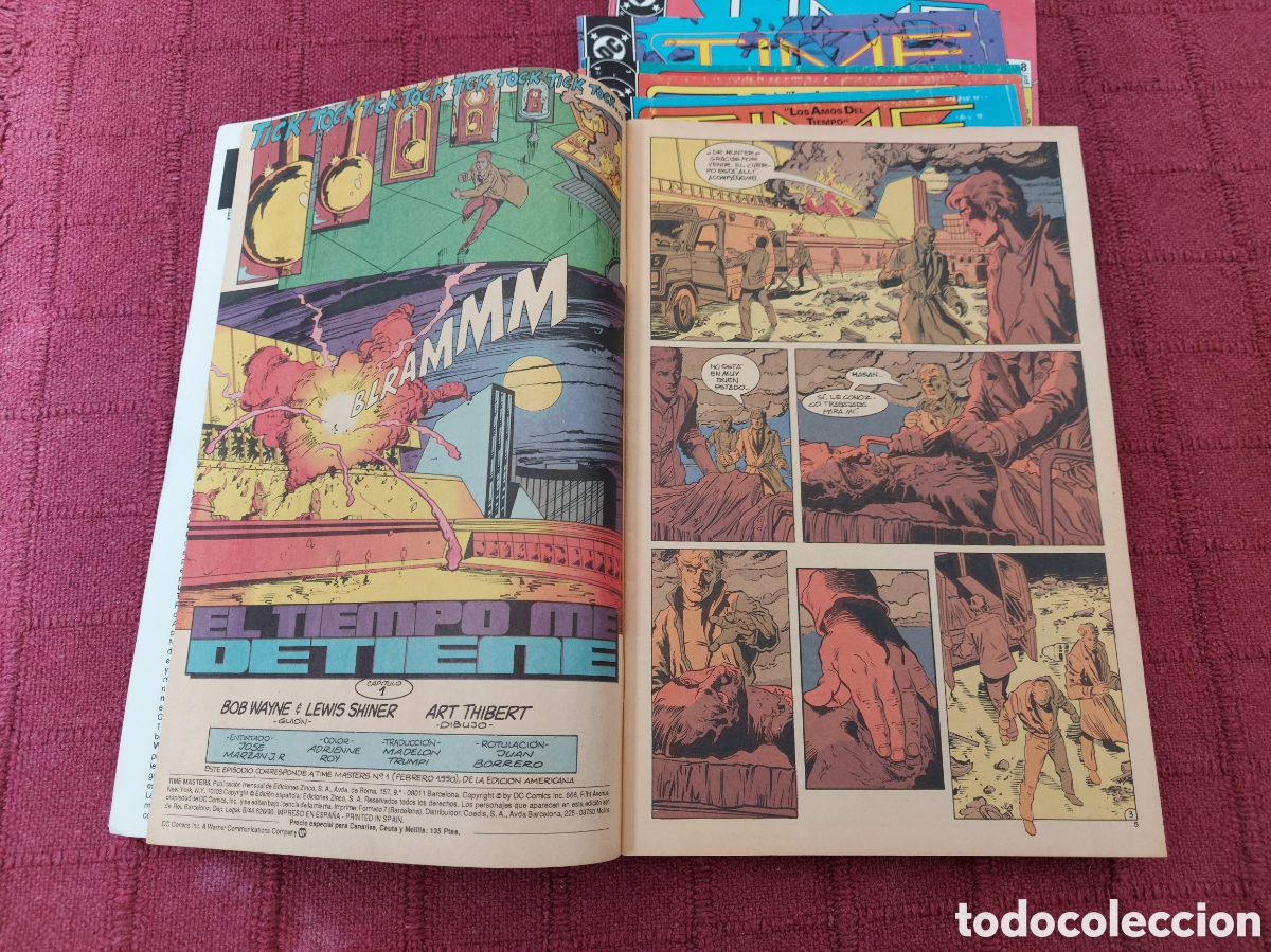 C&oacute;mics: TIME MASTERS LOS AMOS DEL TIEMPO, SERIE DE 8 COMICS, COMPLETA, EDICIONES ZINCO - Foto 20