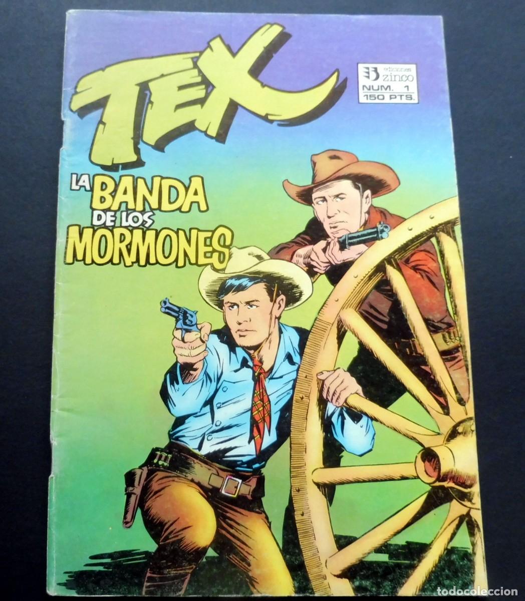C&oacute;mics: TEX N&ordm; 1 - LA BANDA DE LOS MORMONES - EDICIONES ZINCO - Foto 1