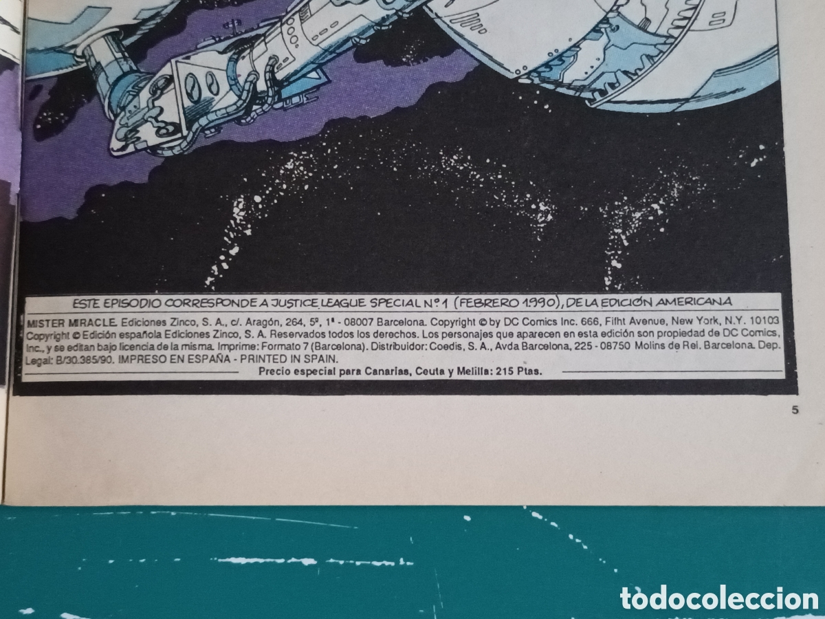 C&oacute;mics: Mister Miracle N&deg; 1 ZINCO - DC 1990 con p&oacute;ster - Foto 4