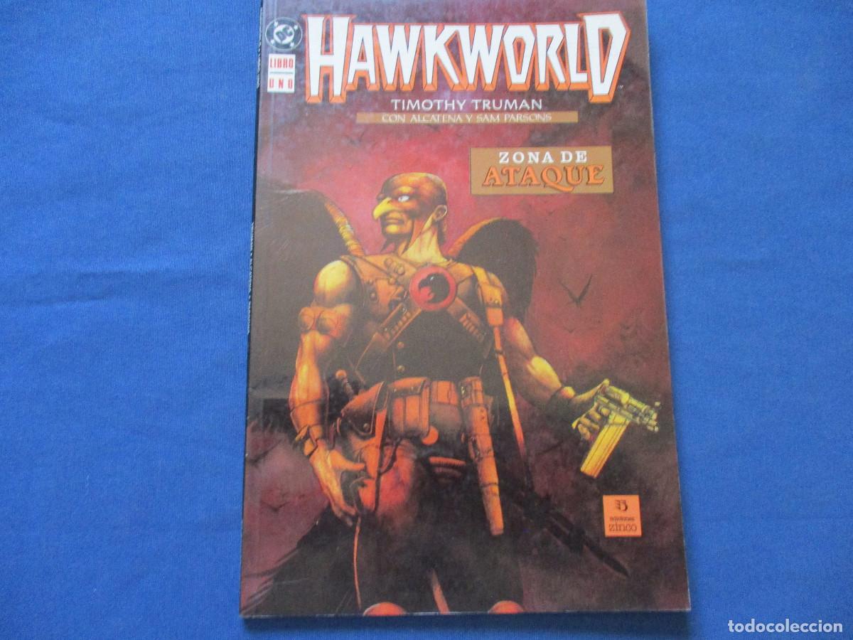 C&oacute;mics: DC / HAWKWORLD &middot; LIBRO 1 (de 3) ZONA DE ATAQUE de TIMOTHY TRUMAN 1990 - Foto 1