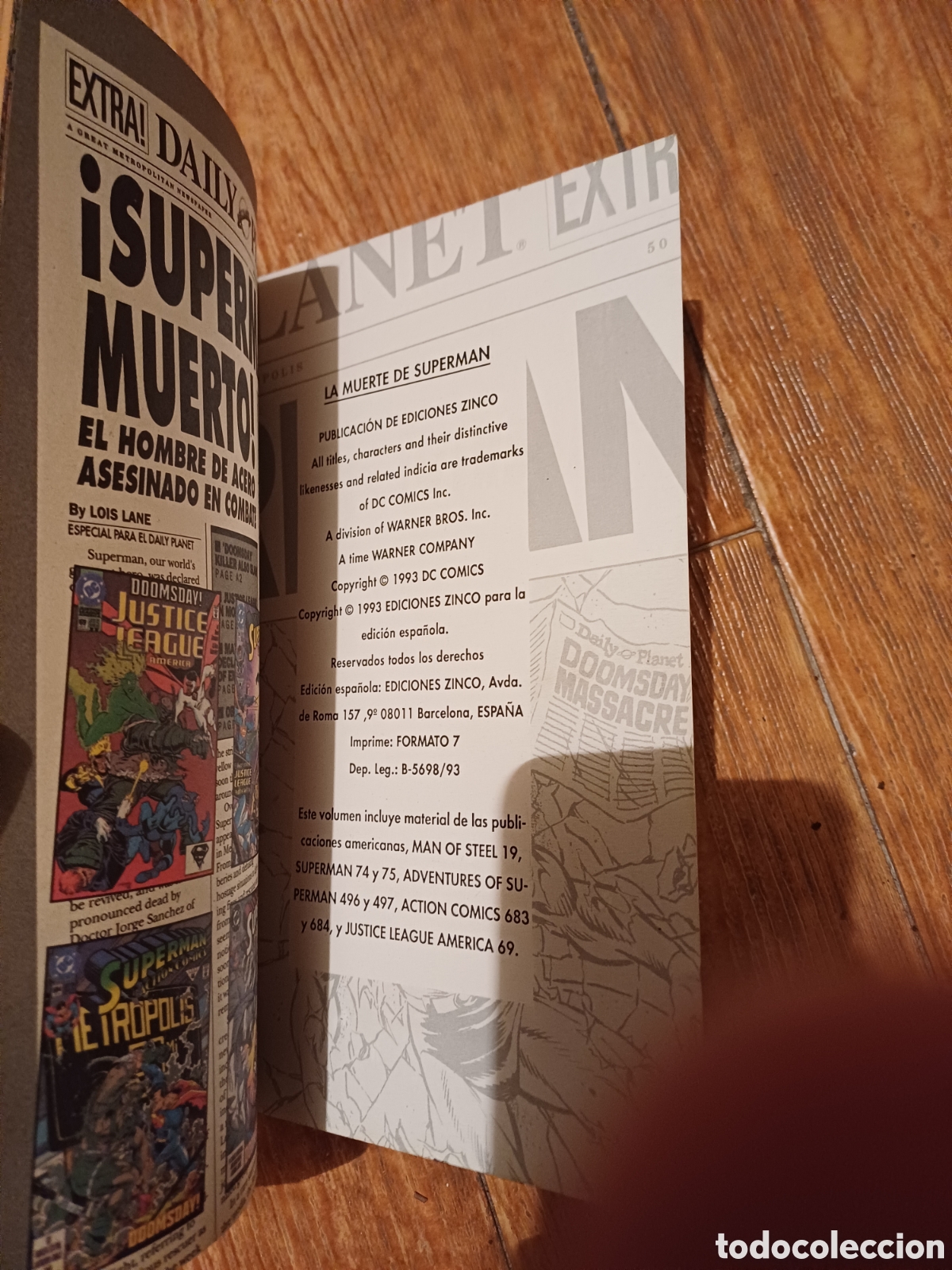 C&oacute;mics: LA MUERTE DE SUPERMAN 1&ordf; EDICION PRESTIGIO ZINCO - Foto 4