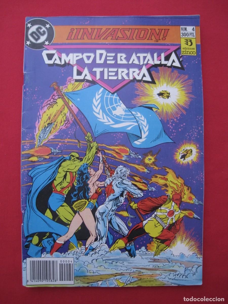C&oacute;mics: INVASION - CAMPO DE BATALLA LA TIERRA - N&ordm; 4 - EDICIONES ZINCO. - Foto 1
