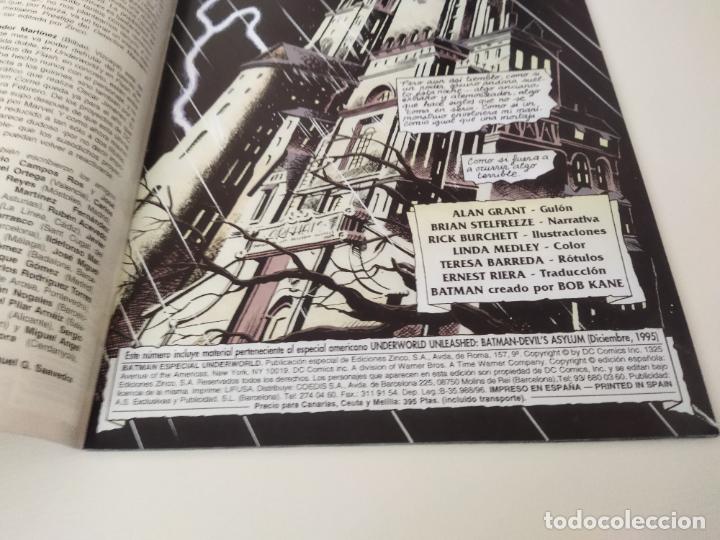 C&oacute;mics: BATMAN ESPECIAL - UNDERWORLD - DEVILS ASYLUM - EDICIONES ZINCO 1996 - NUEVO - Foto 7