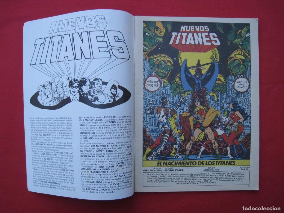 C&oacute;mics: NUEVOS TITANES - N&ordm; 1 - EDICIONES ZINCO. - Foto 6