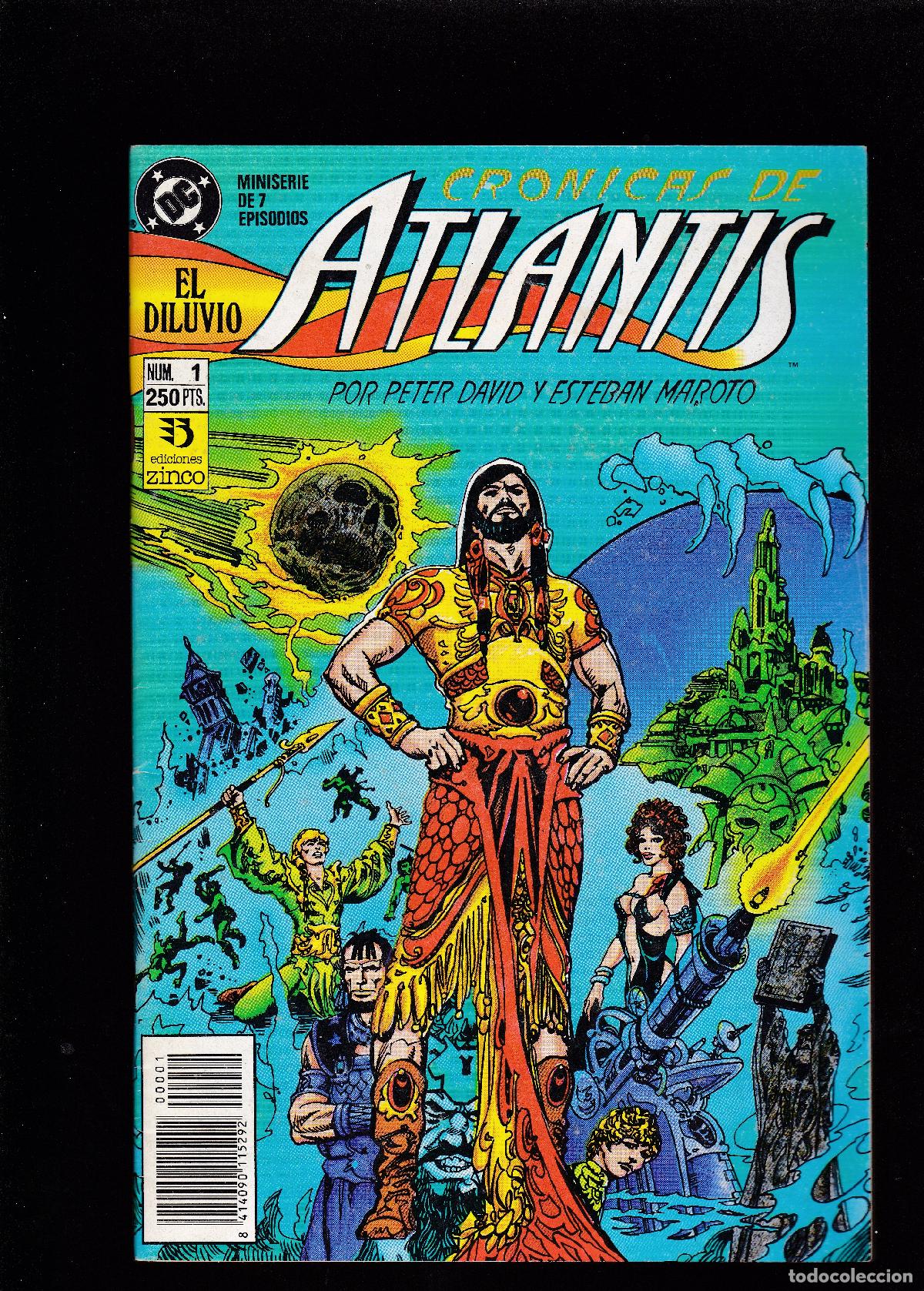 C&oacute;mics: CRONICAS DE ATLANTIS - N&ordm; 1 - EL DILUVIO - 1991 - ZINCO - Foto 1