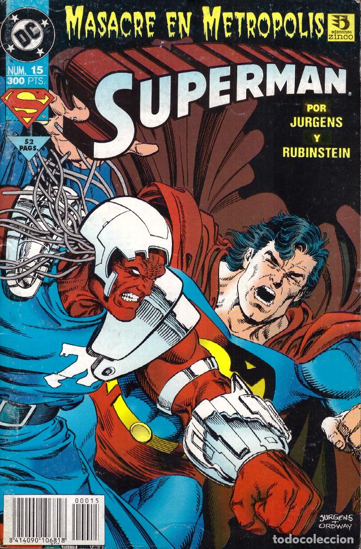 C&oacute;mics: Comic Superman, n&ordm; 15 - DC Comics, Ediciones Zinco - Foto 1