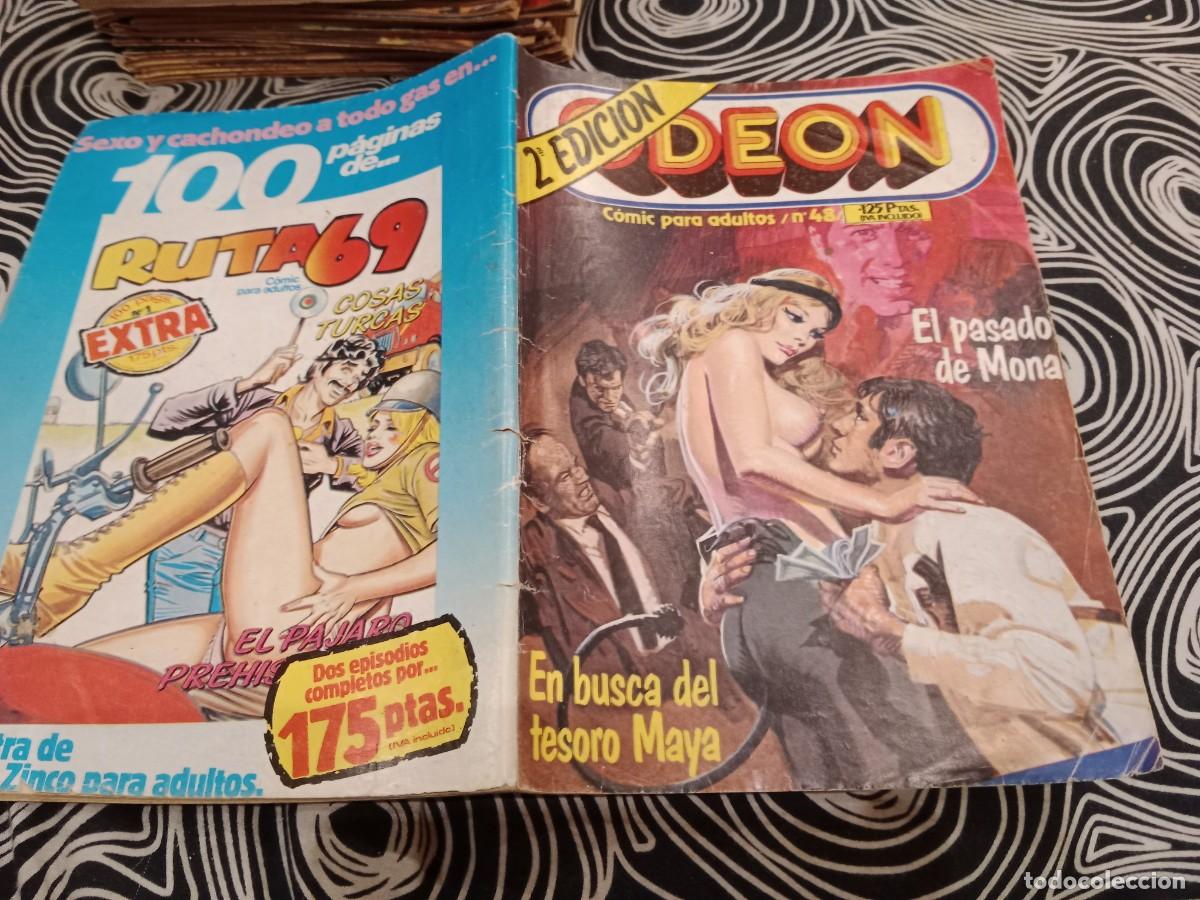 C&oacute;mics: ODEON N &ordm; 48 EL PASADO DE MONA - EN BUSCA DEL TESORO MAYA - EDICIONES ZINCO 1985 - Foto 1
