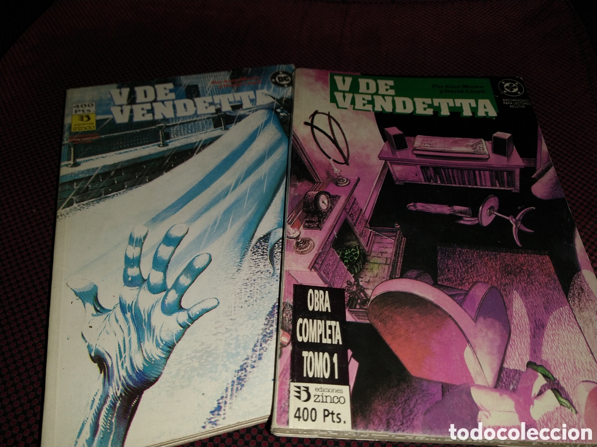 C&oacute;mics: v de vendetta completa 2 tomos 10 n&uacute;meros - zinco - Foto 1