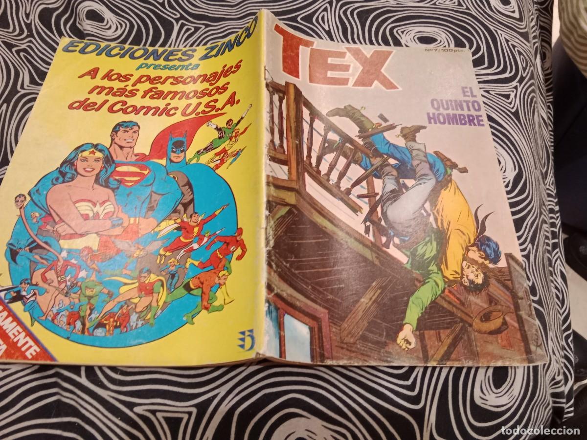 C&oacute;mics: TEX. N&ordm; 7 EL QUINTO HOMBRE - EDICIONES ZINCO 1984 - Foto 1