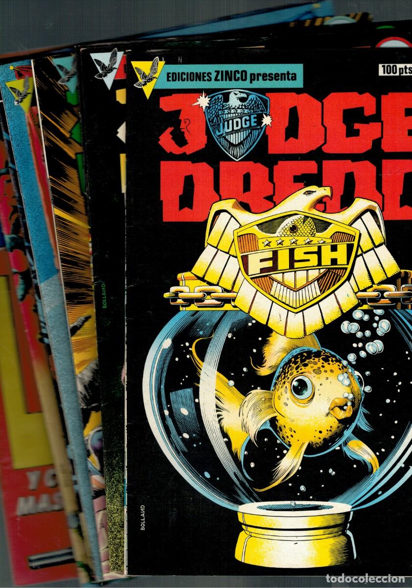 C&oacute;mics: JUDGE DREDD. LOTE DE 8 N&Uacute;MEROS: 1 AL 8. ZINCO. BUENOS. - Foto 2