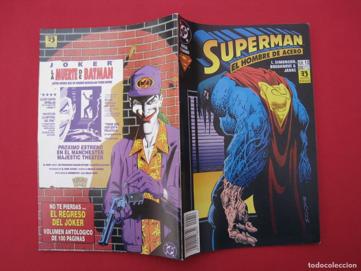 C&oacute;mics: SUPERMAN EL HOMBRE DE ACERO - N&ordm; 12 - EDICIONES ZINCO. - Foto 2