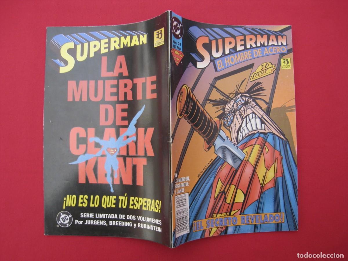 C&oacute;mics: SUPERMAN EL HOMBRE DE ACERO - N&ordm; 33 - EDICIONES ZINCO. - Foto 2