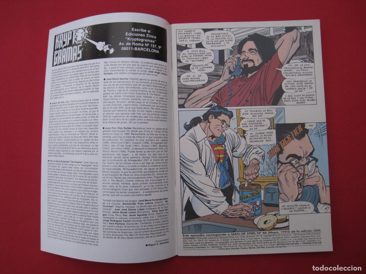 C&oacute;mics: SUPERMAN EL HOMBRE DE ACERO - N&ordm; 33 - EDICIONES ZINCO. - Foto 6