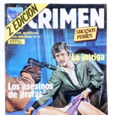 Cómics: CRIMEN SUCESOS REALES. RELATOS GRAFICOS PARA ADULTOS 37. ZINCO, 1981