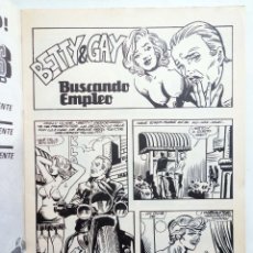 Cómics: BETTY & GAY. RELATOS GRÁFICOS PARA ADULTOS 3. BUSCANDO EMPLEO. ZINCO, 1988