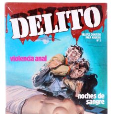 Cómics: DELITO. RELATOS GRAFICOS PARA ADULTOS 2. VIOLENCIA ANAL / NOCHES DE SANGRE. ZINCO, 1988