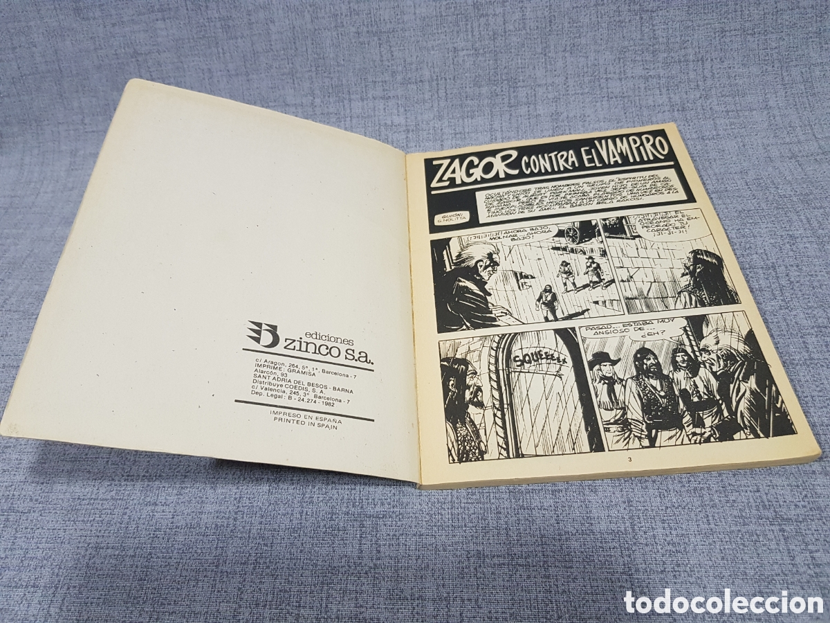 C&oacute;mics: ZAGOR CONTRA EL VAMPIRO. EDICIONES ZINCO. 1982 - Foto 12