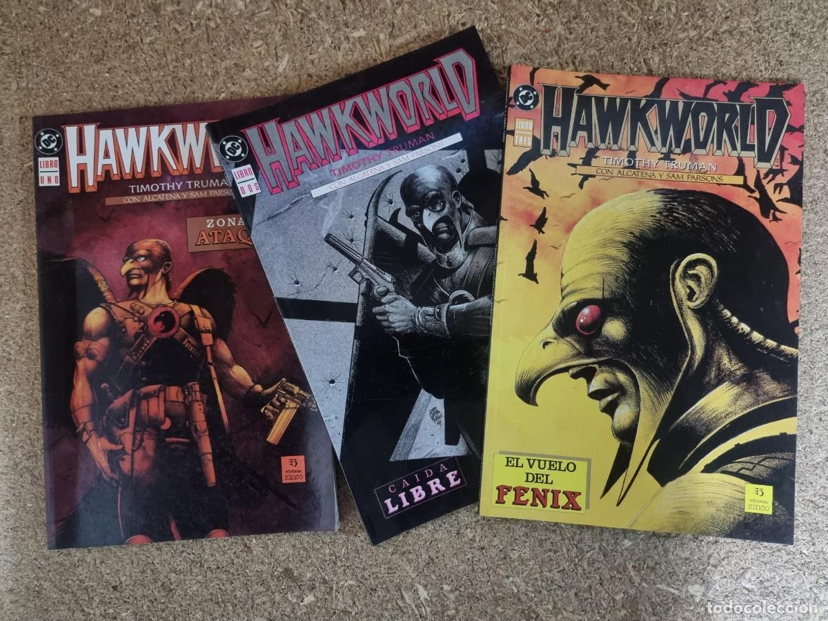 C&oacute;mics: Hawkworld.Con Alcatena y Sam Parsons.Completa 3 comics.DC.Ediciones Zinco - Foto 1