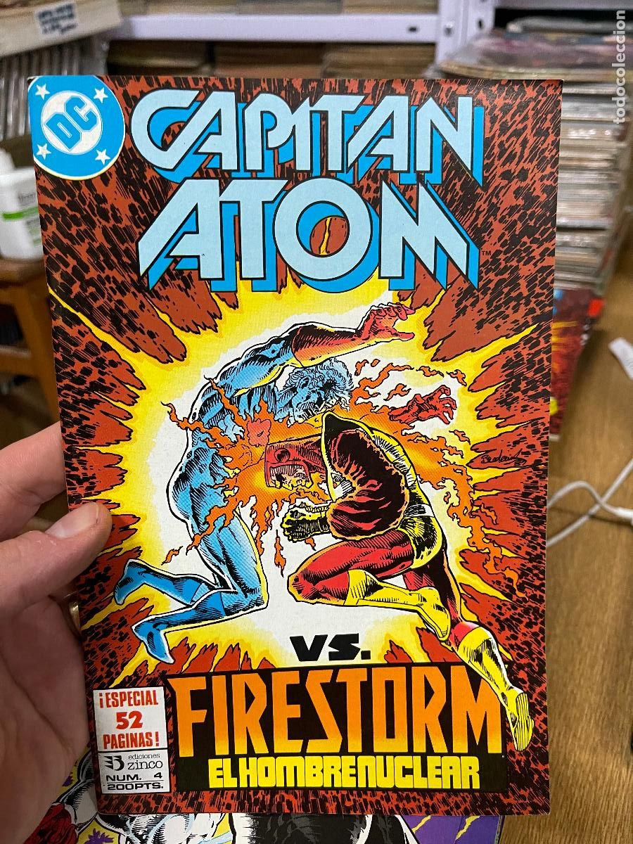 C&oacute;mics: ZINCO DC CAPITAN ATOM NUMERO 4 MUY BUEN ESTADO - Foto 1