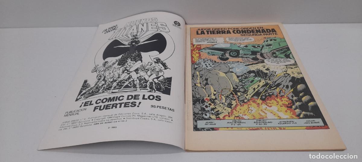 C&oacute;mics: JUEZ DREDD - JUDGE DREDD . COMICS N&ordm; 4 . EDICIONES ZINCO . A&Ntilde;OS 80 - Foto 3