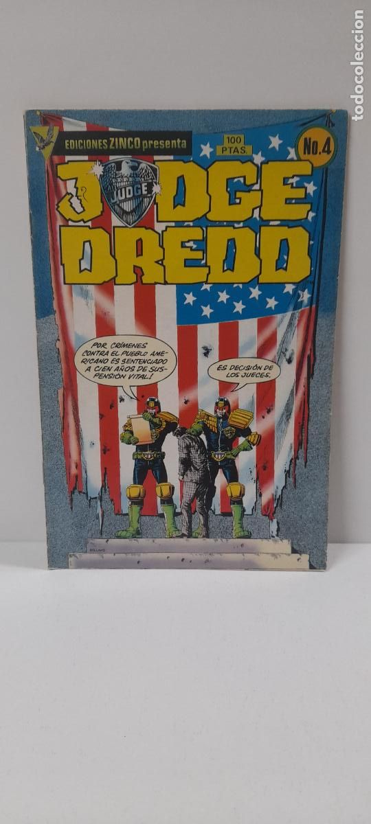 C&oacute;mics: JUEZ DREDD - JUDGE DREDD . COMICS N&ordm; 4 . EDICIONES ZINCO . A&Ntilde;OS 80 - Foto 1