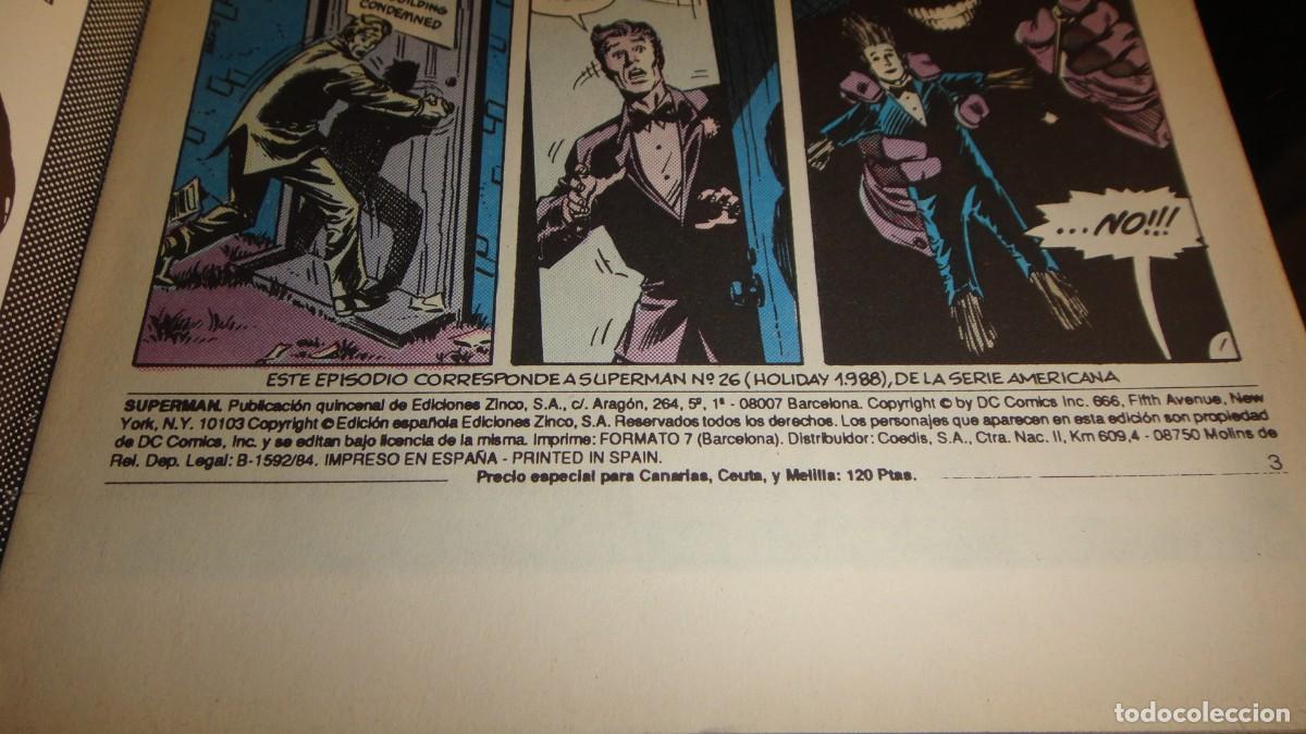 C&oacute;mics: SUPERMAN. ED. ZINCO. (c) DC COMICS. N&ordm; 56. A&ntilde;o 1988 - Foto 3