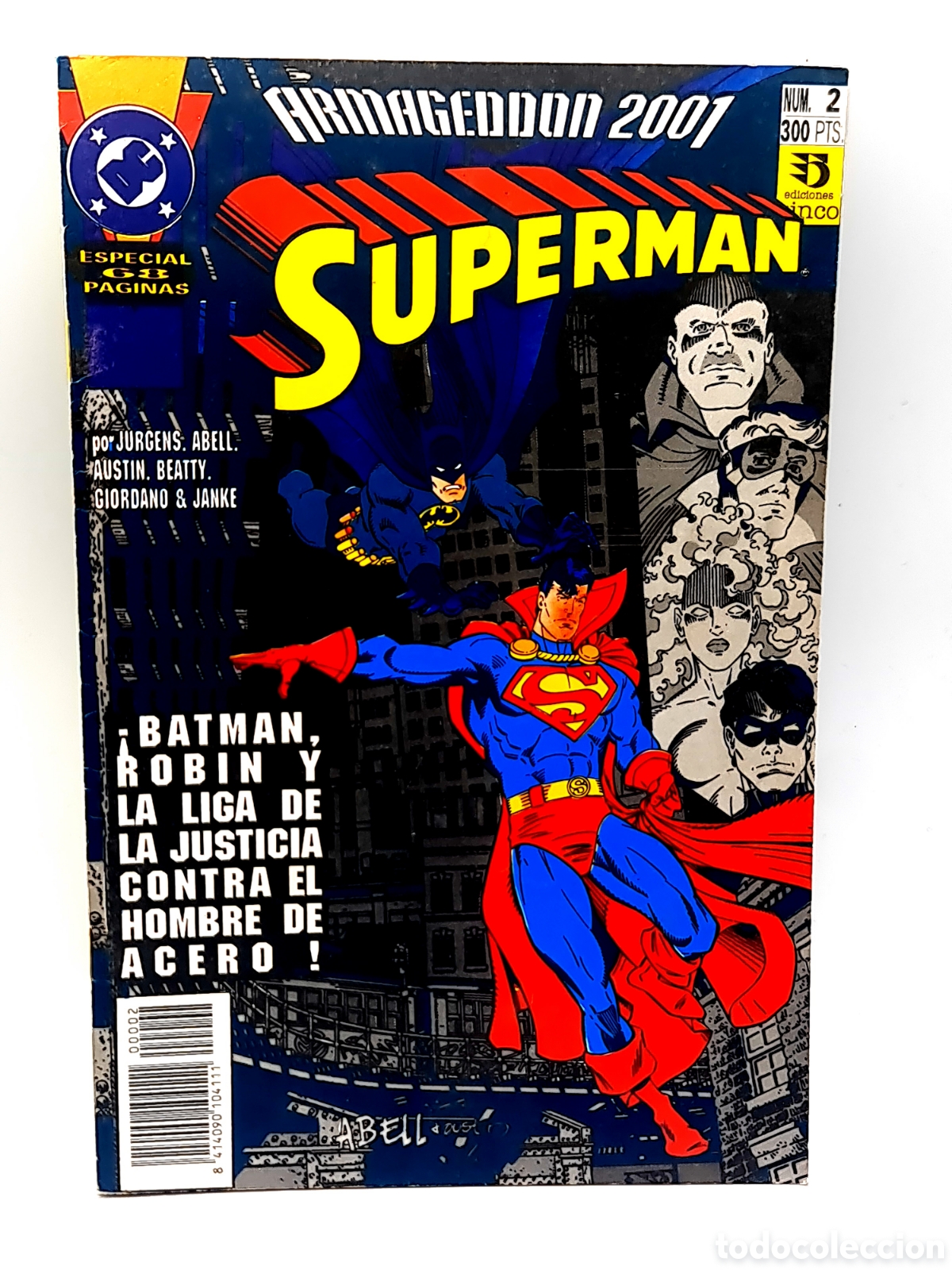 C&oacute;mics: EXCELENTE ESTADO ARMAGEDDON 2001 SUPERMAN 2 DC COMICS GRAPA - Foto 1