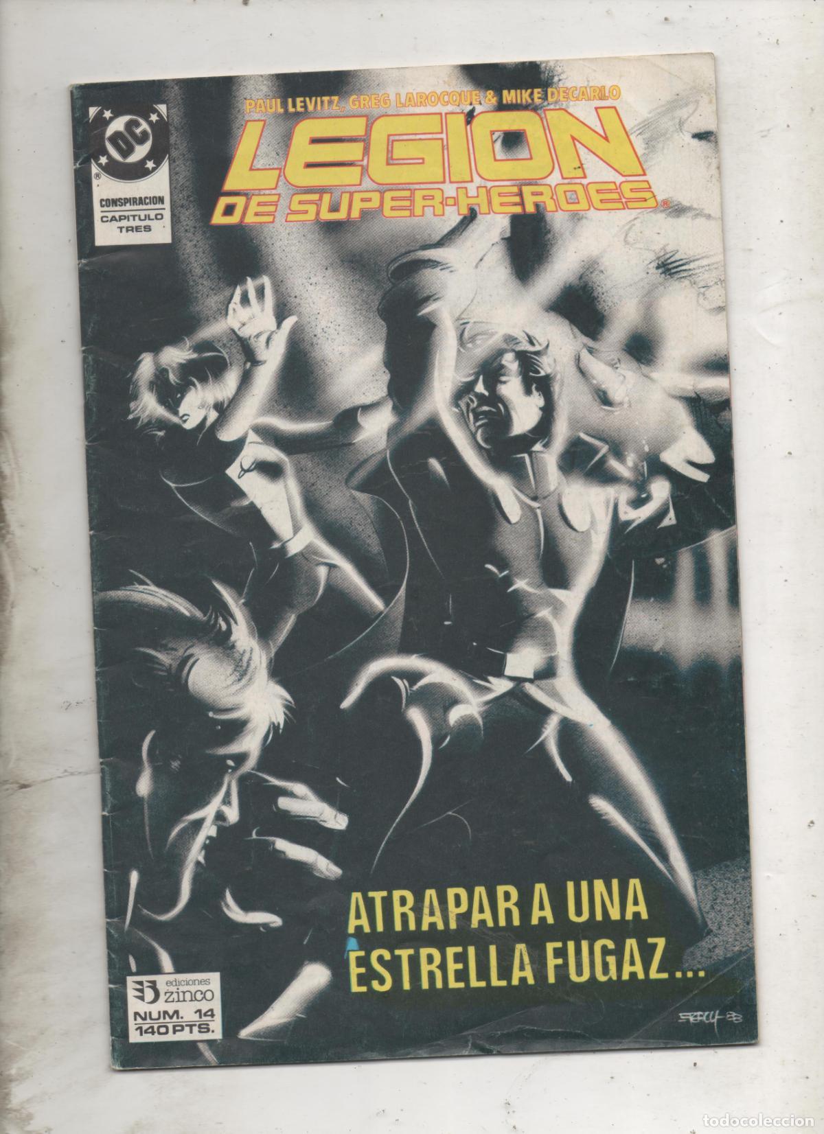C&oacute;mics: LEGION DE SUPERHEROES N&ordm; 14 . ZINCO - E2 - Foto 1